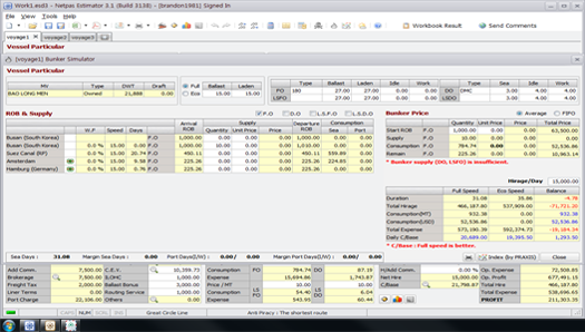 Netpas Estimator ScreenShot